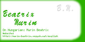 beatrix murin business card